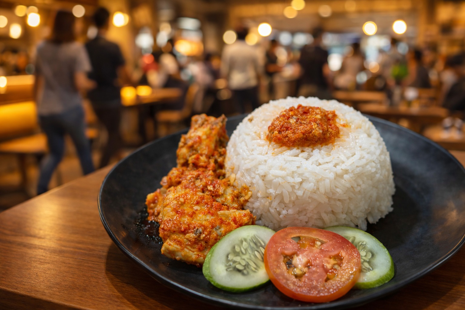 Gambar Nasi Ayam Pop Balado